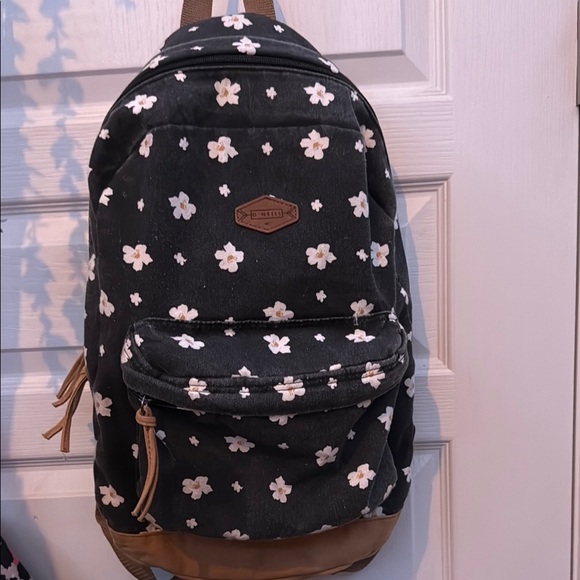 O'Neill Shoreline Backpack Black mini floral BLK - Picture 1 of 6
